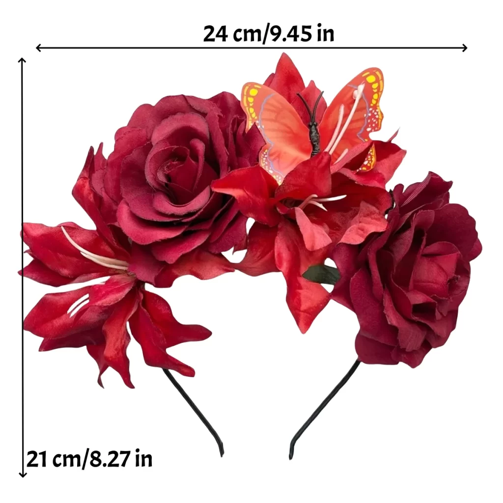 Lily & Butterfly Flower Crown