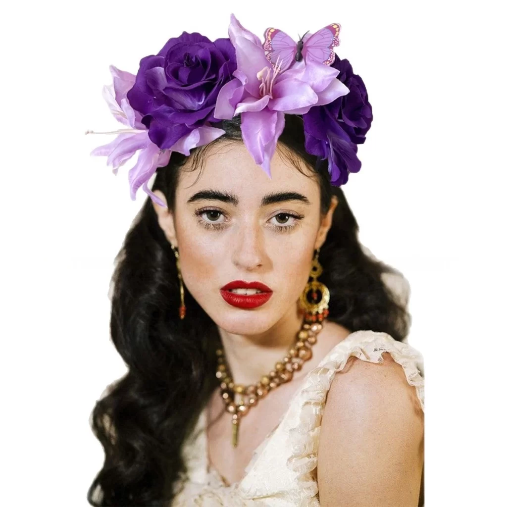 Lily & Butterfly Flower Crown