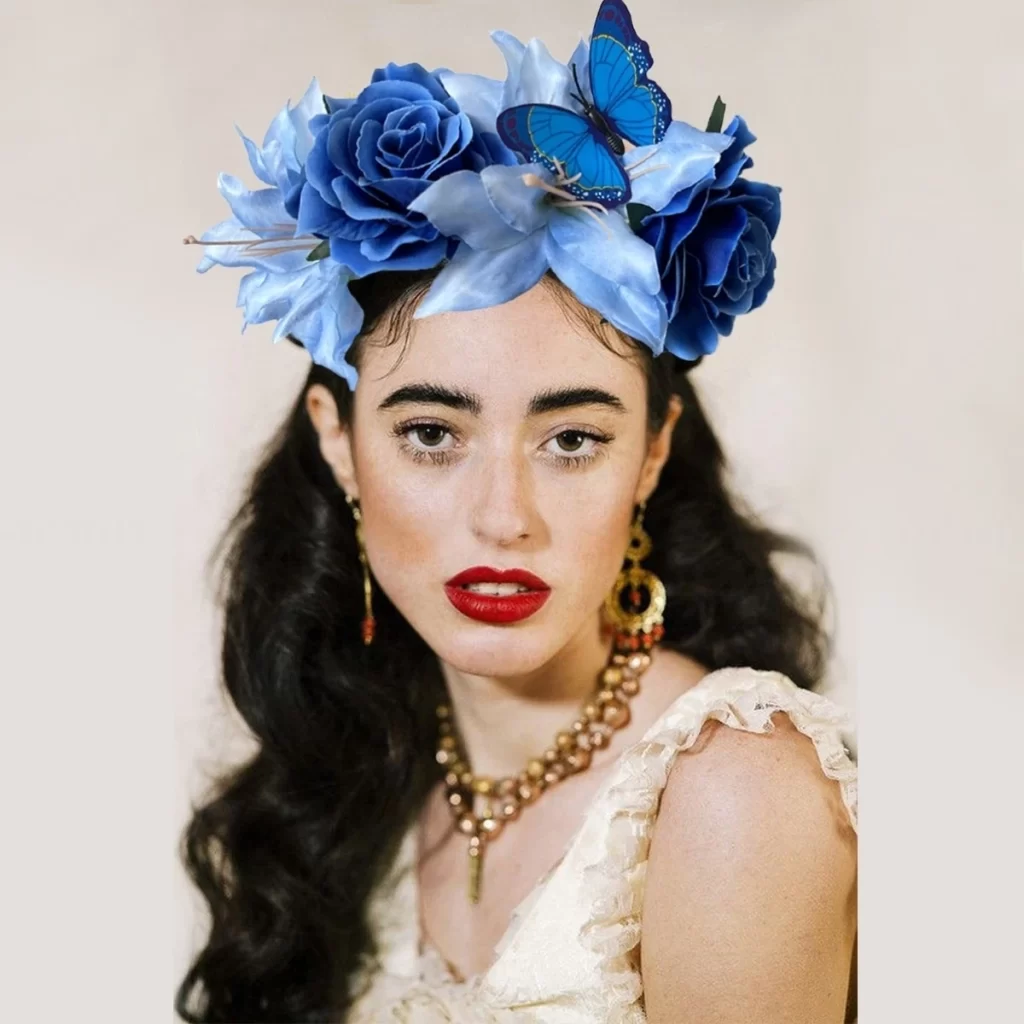 Lily & Butterfly Flower Crown