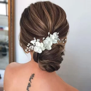 Pearl Blossom Side Crown