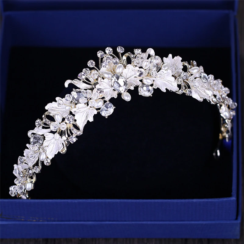 Royal Pearl & Rhinestone Crown
