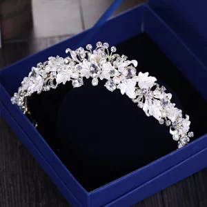 Royal Pearl & Rhinestone Crown