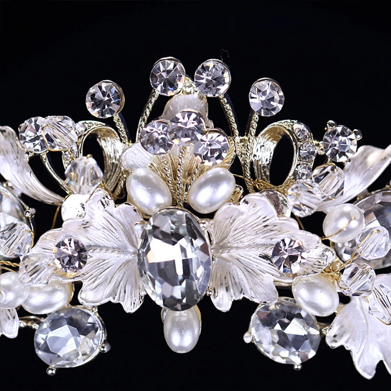 Royal Pearl & Rhinestone Crown