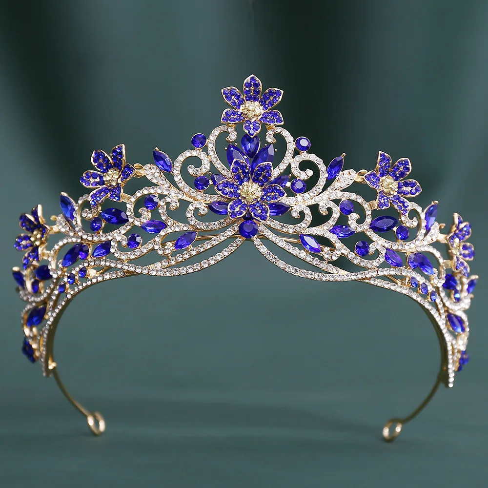 Baroque Crystal Flower Crown