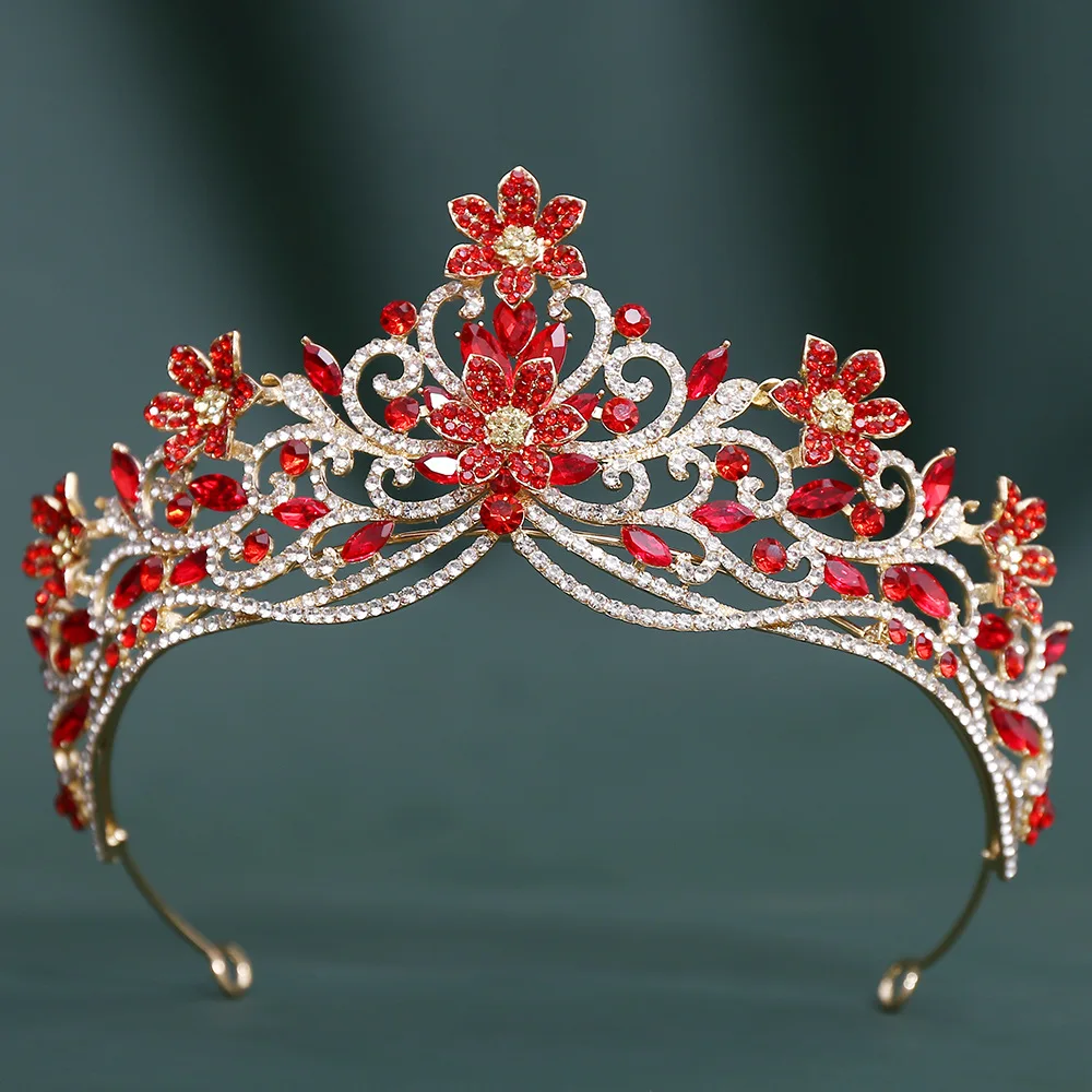 Baroque Crystal Flower Crown