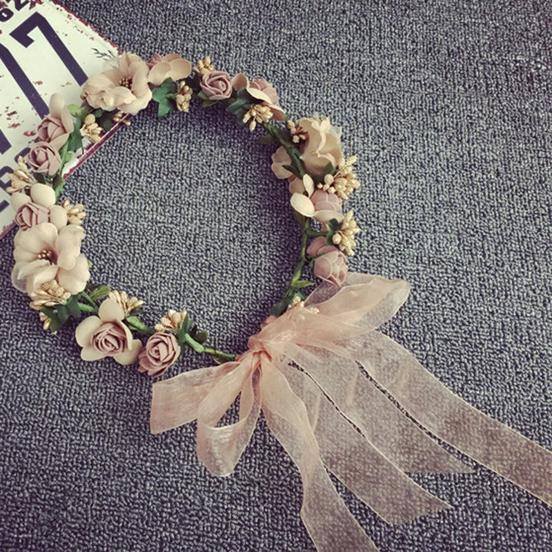 Handwoven Flower Wreath Crown