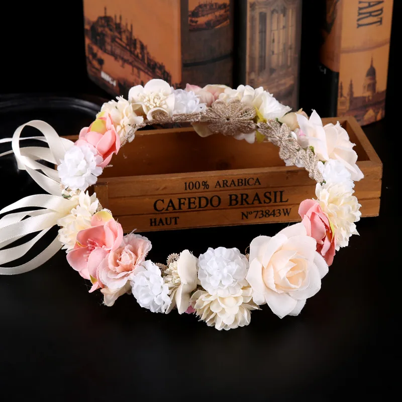 Handwoven Flower Wreath Crown