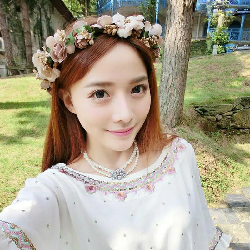 Handwoven Flower Wreath Crown