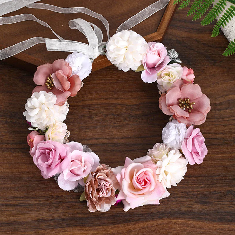 Handwoven Flower Wreath Crown