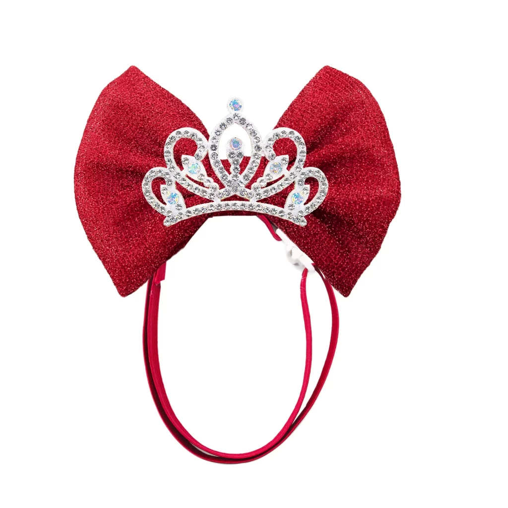 Diamond Sparkle Dog Bow