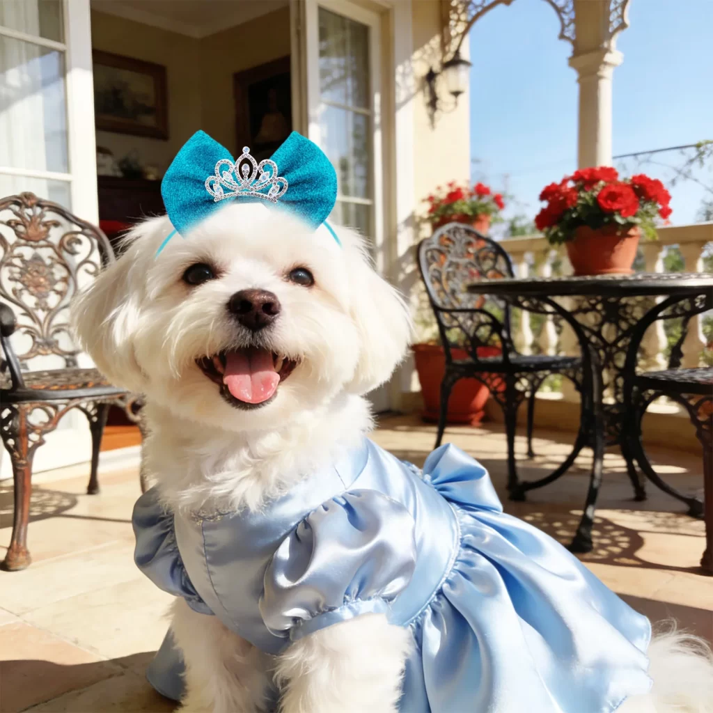 Diamond Sparkle Dog Bow