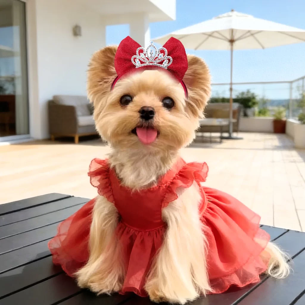 Diamond Sparkle Dog Bow