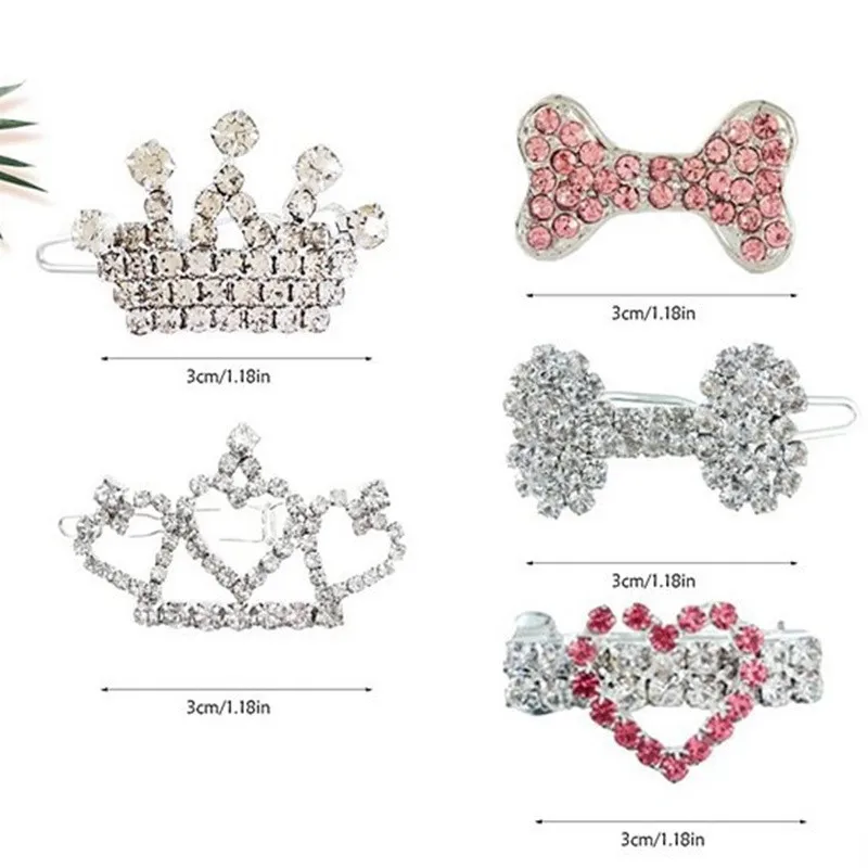 Sparkle Crystal Pet Crown Clip