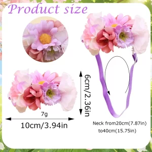 Blossom Bow Pet Collar Crown